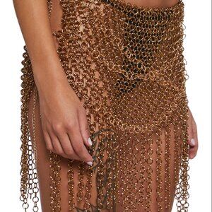 Signal Chainmail GOLD Mini Skirt – NWT (No Tags Came When Purchased)